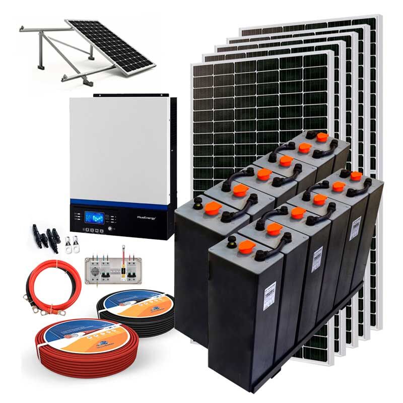 Kit Solar 24V 2000W Inversor Híbrido con Baterías CPzS 2V 4 Kit-Solar-24v-2000w-Inversor-vm3-baterias-cpzs-estructura-suelo.jpg
