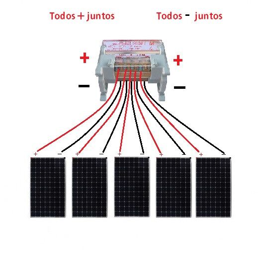 Repartidor Conexión Paralelo PlusEnergy Módulos 100A 7P 2 CONEXION PARALELOS.jpg