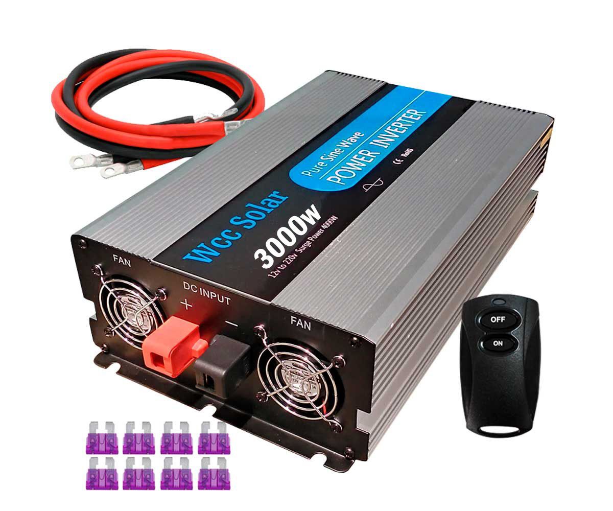 Inversor solar 3000w 24v Onda pura LCD + Mando + Cables de 16mm2 WccSol 2 plusenergy-inversor-onda-pura-3000w (1).
