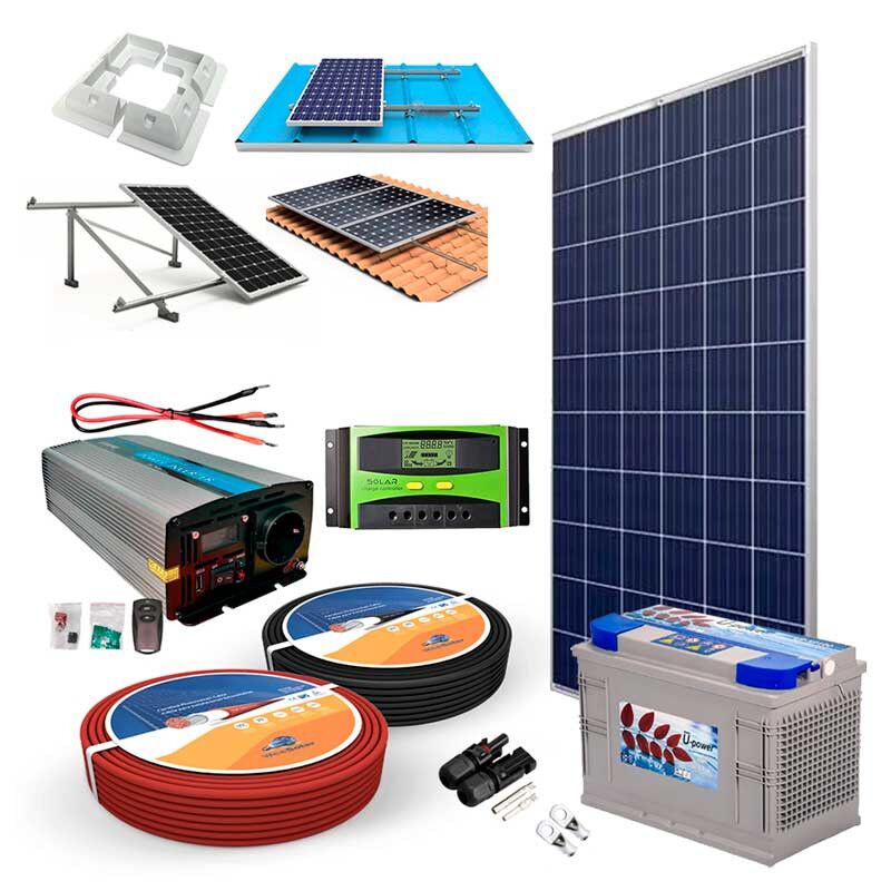 Kit Solar 12v 150w Hora Regulador 20a 3 Kit-Solar-12v-150w-Hora-Inversor-1000w-bateria-up-sp100-estructuras.jpg
