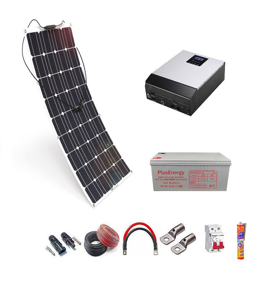 Kit solar 12v Panel Solar Flexible 150W Inversor Multifuncion 1000VA 4 1FLEX 150AH AGM.jpg