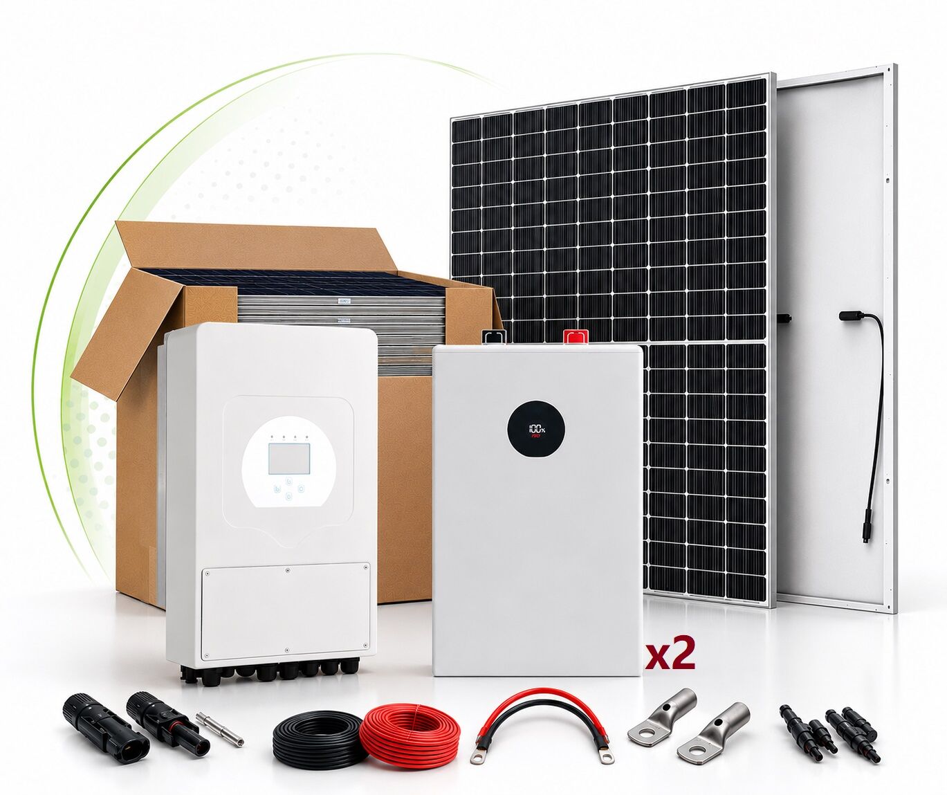 Kit Solar Híbrido de 12KW 48VDC a 380VAC con Batería SE-F16 32KWH 1 Kit Solar Híbrido de 12KW 48VDC a 380VAC con Batería SE-F16 32KWH