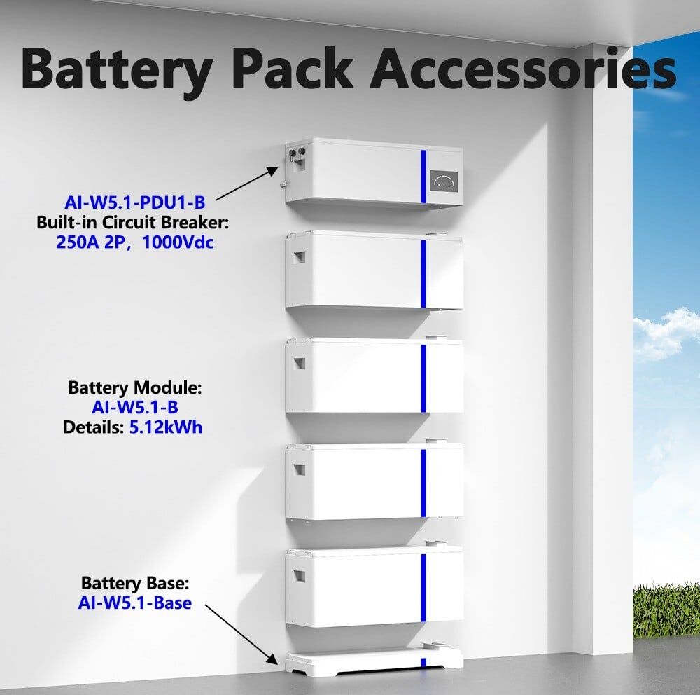 Baterías Litio Aiw-B 5.1KWH 48V DEYE 4 Baterías Litio Aiw-B 5.1KWH 48V DEYE - Imagen 4