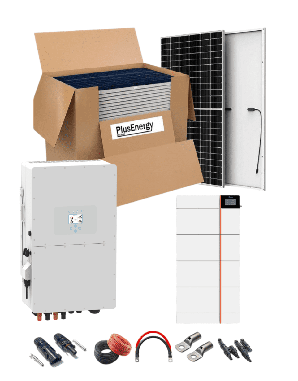 Kit Solar 48v 7200w Inversor DEYE Híbrido HP3 1 Kit Solar 48v 7200w Inversor DEYE Híbrido HP3