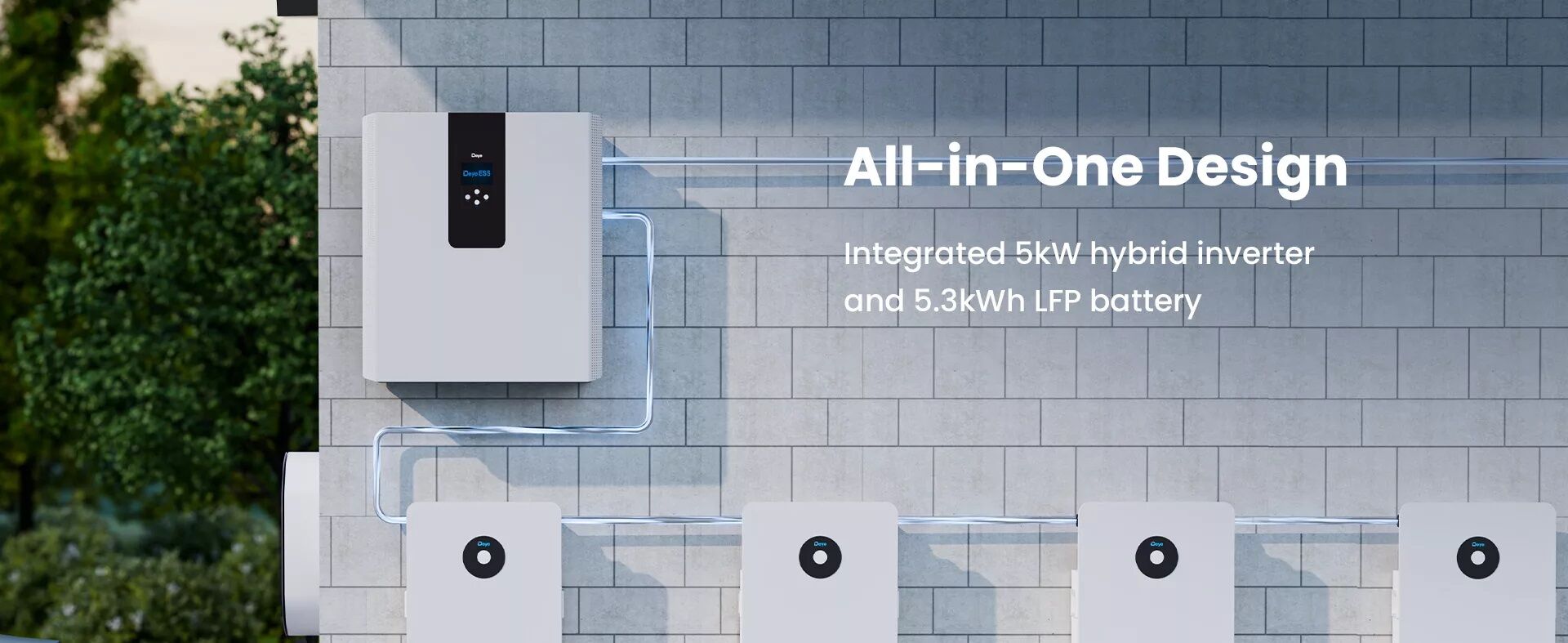 All-in-One Deye RW-F5.3-1H3 (5.32 kWh / 5kW) 2 All-in-One Deye RW-F5.3-1H3 (5.32 kWh / 5kW) - Imagen 2