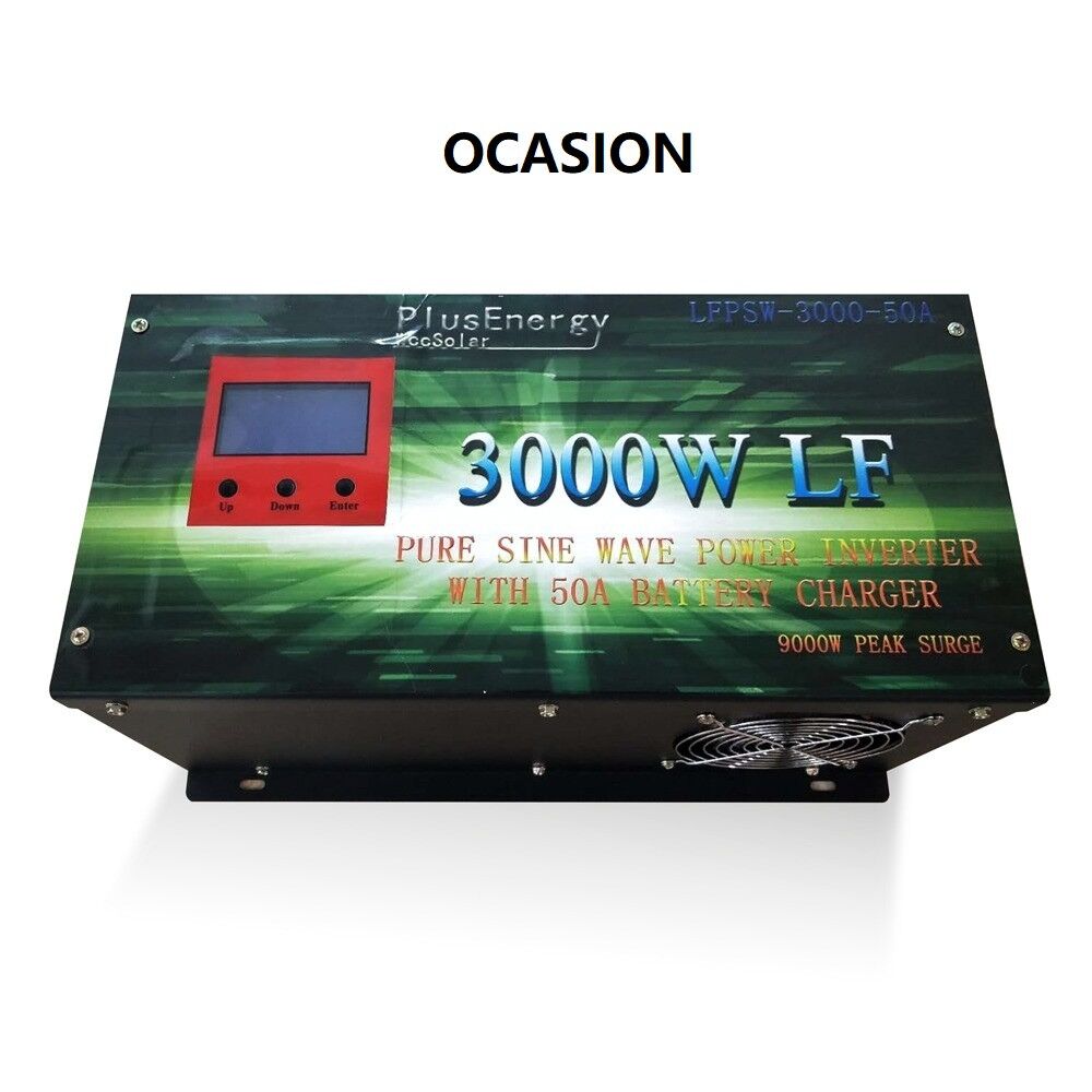 (Reacondicionado) Inversor solar 3000w 12v Onda pura / Cargador 50A 1 c805a9_20f689f6059c4adfb1e24ee904ef7f35_