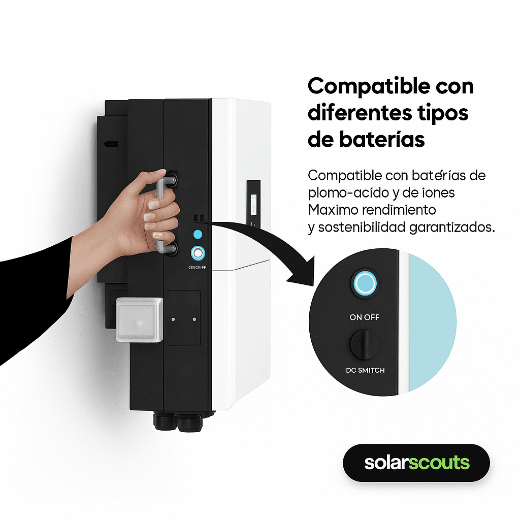 Inversor 20Kw Hibrido Deye 48v-380v LP3 - Imagen 3