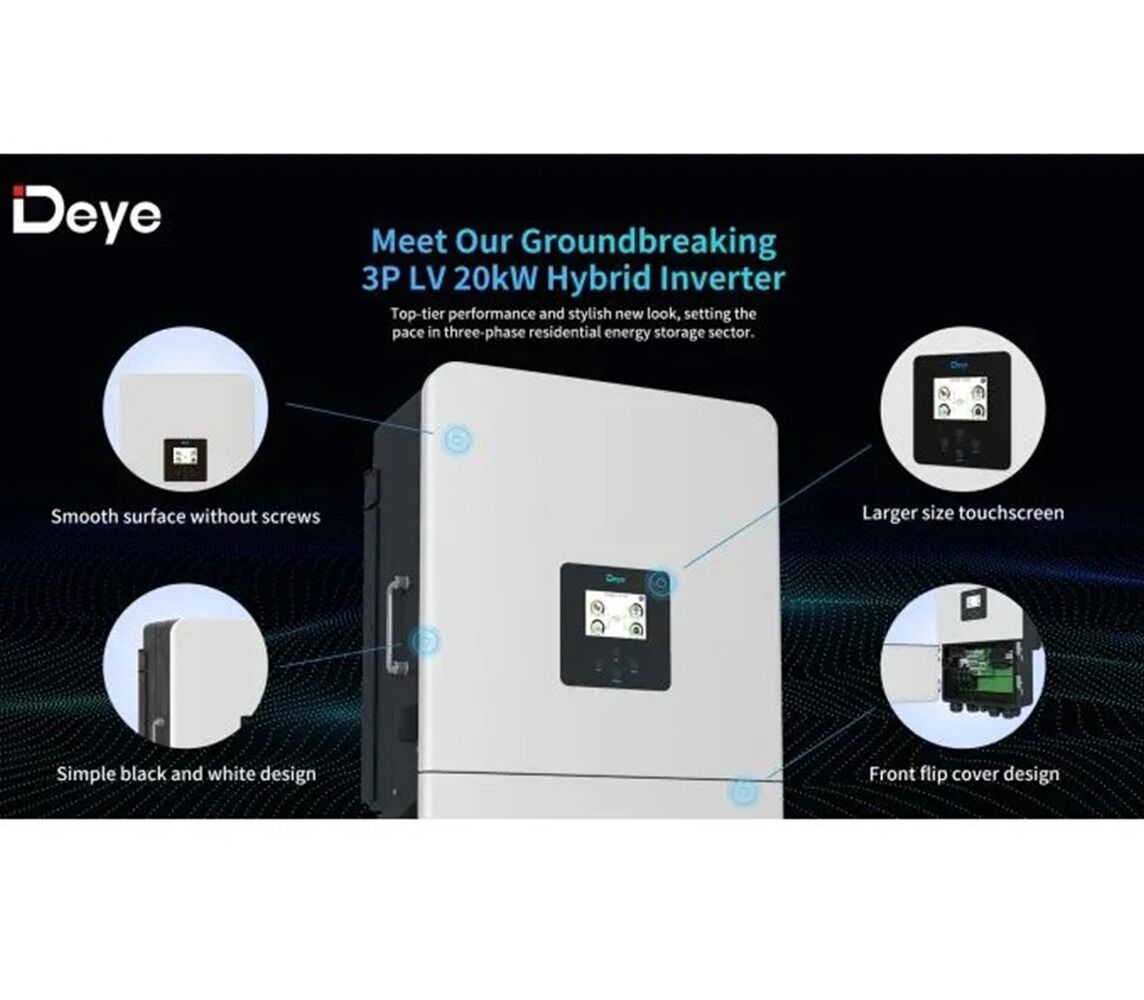 Inversor 20Kw Hibrido Deye 48v-380v LP3 - Imagen 5